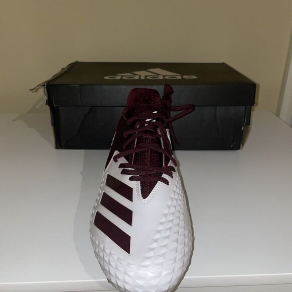 Adidas SM Freak X Carbon NCAA Football Cleats Maroon White D97756 Men's NEW 13.5 - Picture 4 of 6